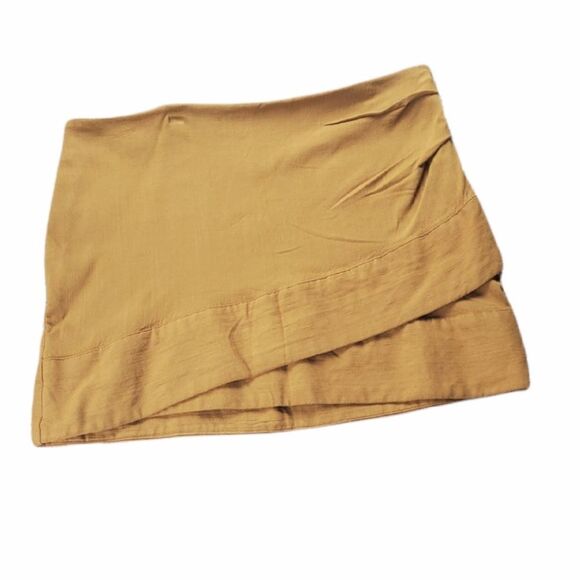 NWT Free People Sienna Brown Wrap Skirt - Picture 1 of 8